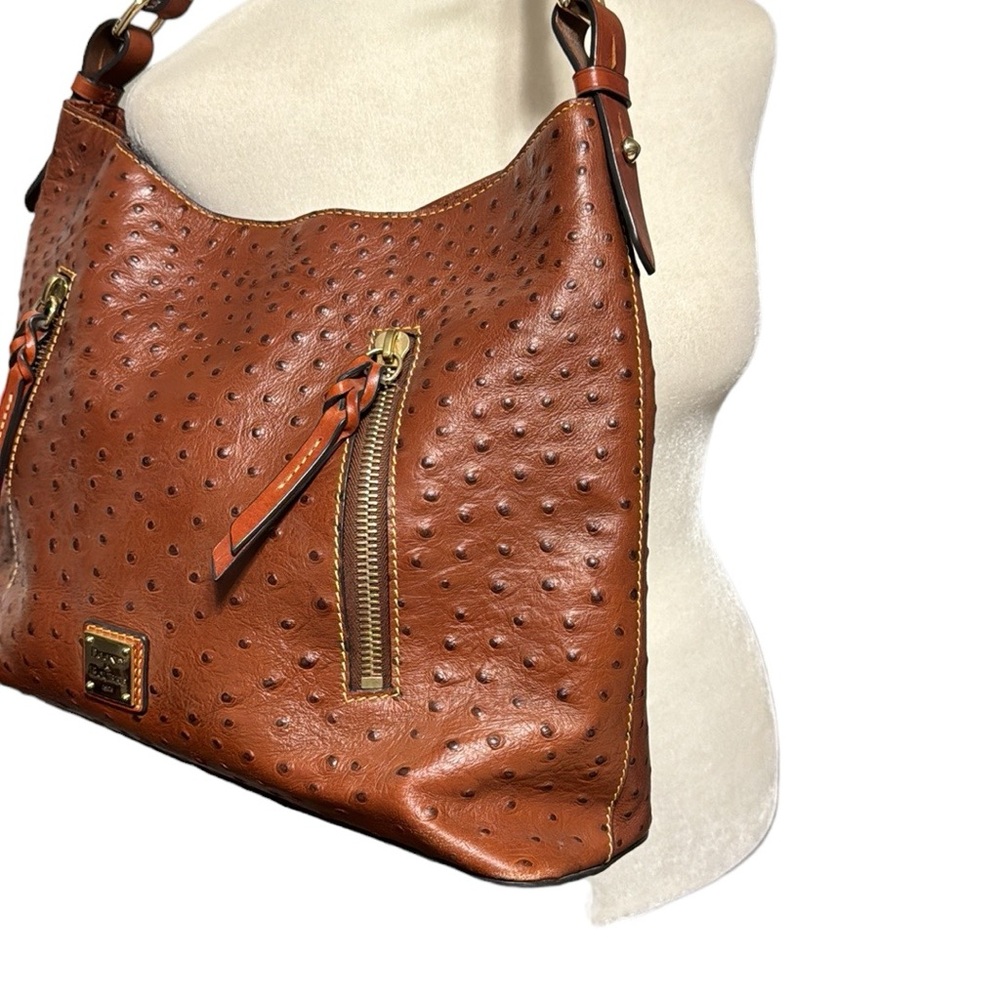 DOONEY & BOURKE Ostrich hobo bag with matching wallet - Picture 5 of 14